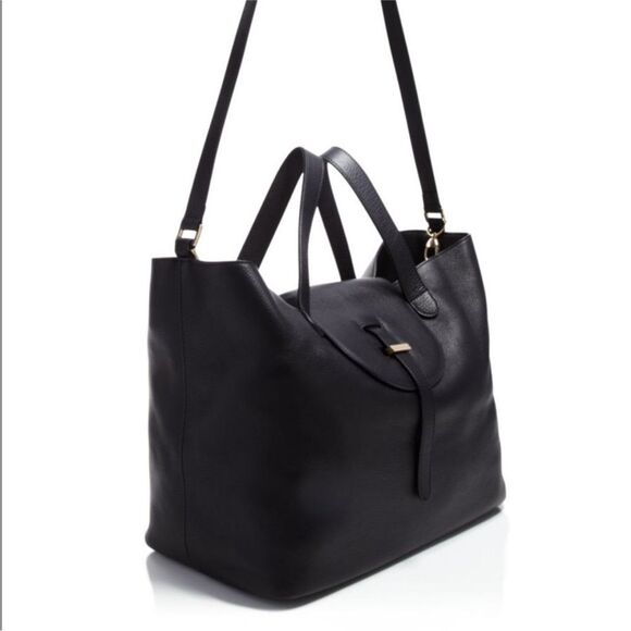 Meli Melo Thela Medium in Black with Burgundy Interior Rare Color Combo - Picture 4 of 9